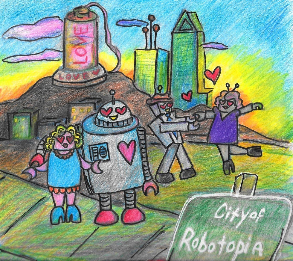 Digital Book (PDF) Barbra & Benny Love-bot Save Robotopia