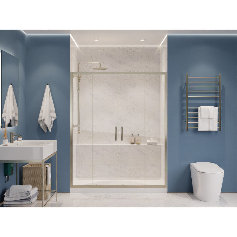 Thumbnail: ANZZI Enchant 70-in. x 60.4-in. Framed Sliding Shower Door