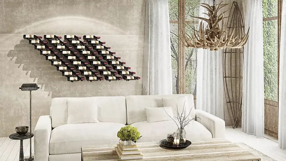 Thumbnail: Vino Pins Flex 45 (wall mounted metal wine rack system)