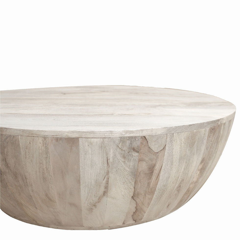 Thumbnail: The Urban Port Arthur 35.5" Round Mango Wood Coffee Table, Subtle