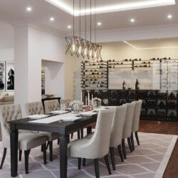 Thumbnail: Evolution Wine Wall 45 2C (wall mounted metal wine rack)