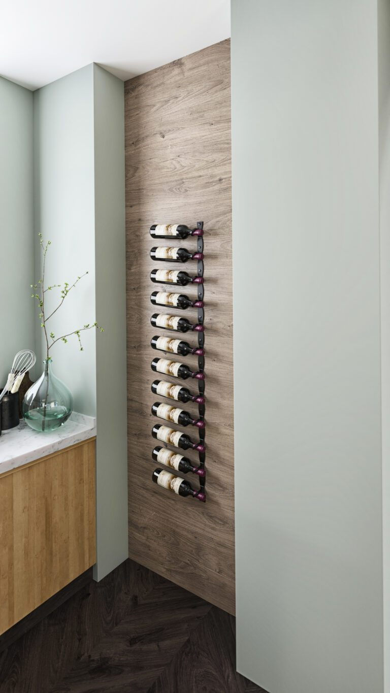 Thumbnail: Helix Single 60 (minimalist wall mounted metal wine rack kit)