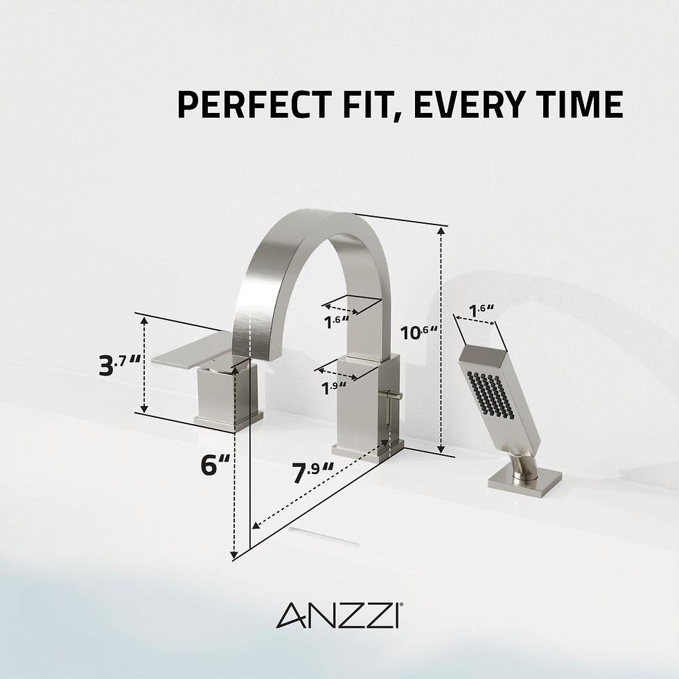 Thumbnail: ANZZI Bank Series 65 in. x 31 in. Flat Bottom Acrylic Freestanding