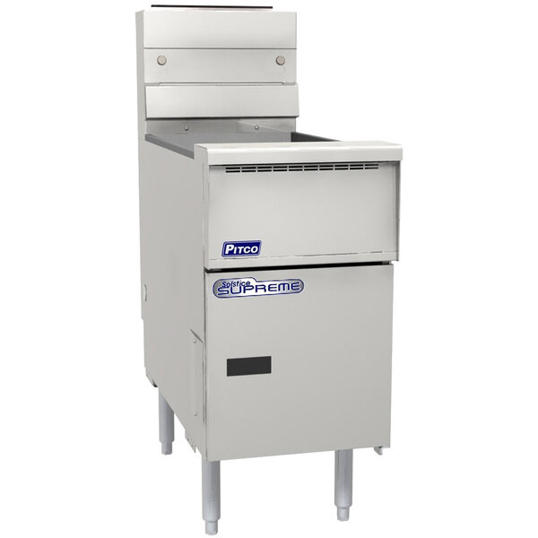 Pitco® SE14X-SSTC 40-50 lb. Solstice Electric Floor Fryer 614SE14XSTCC
