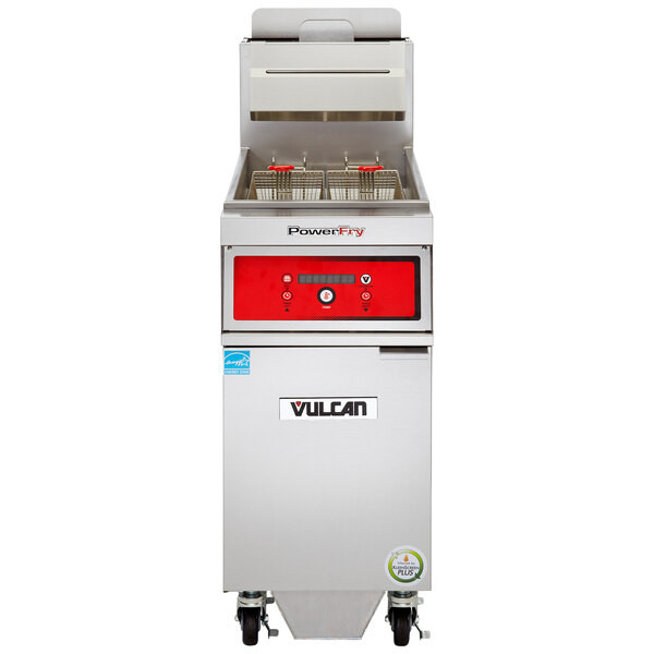 Vulcan 1VK65DF-2 PowerFry5 65-70 lb. Liquid Propane Floor Fryer with Solid State