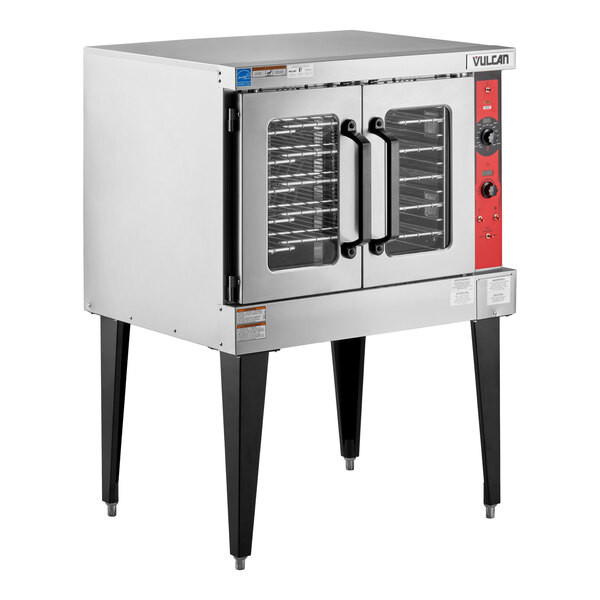 Vulcan VC5ED-11D1 Single Deck Full Size Electric Convection Oven with Legs – 208