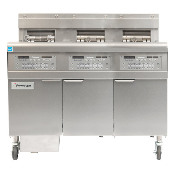 Frymaster FPGL330-2LCA Natural Gas Floor Fryer with Two Full Right Frypots / One