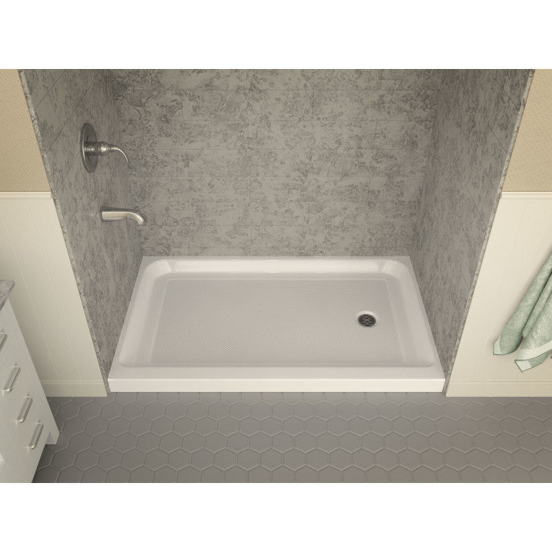 Thumbnail: ANZZI Tier 36 x 60 in. Single Threshold Shower Base in White