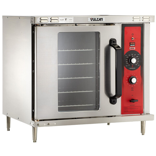 Vulcan GCO2D-NAT Natural Gas Single Deck Half Size Gas Convection Oven with Soli