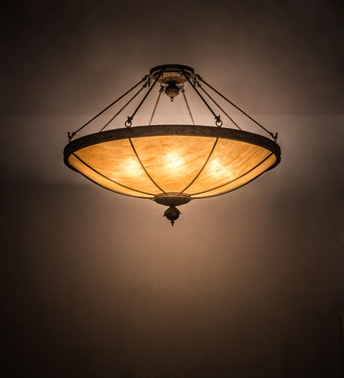 Meyda 48" Wide Arabesque Semi-Flushmount