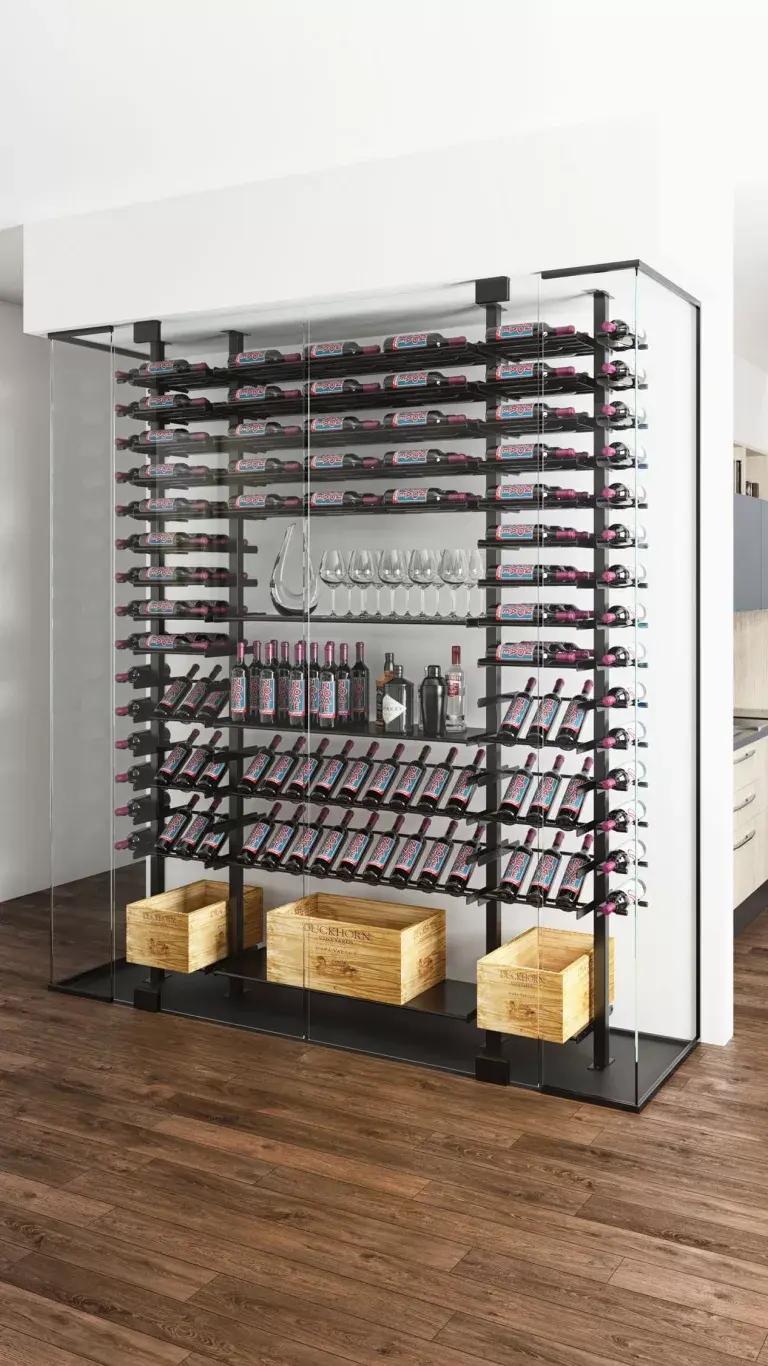 Thumbnail: Evolution Low Profile Post Kit 10 1C (ultra slim floor-to-ceiling wine rack syst