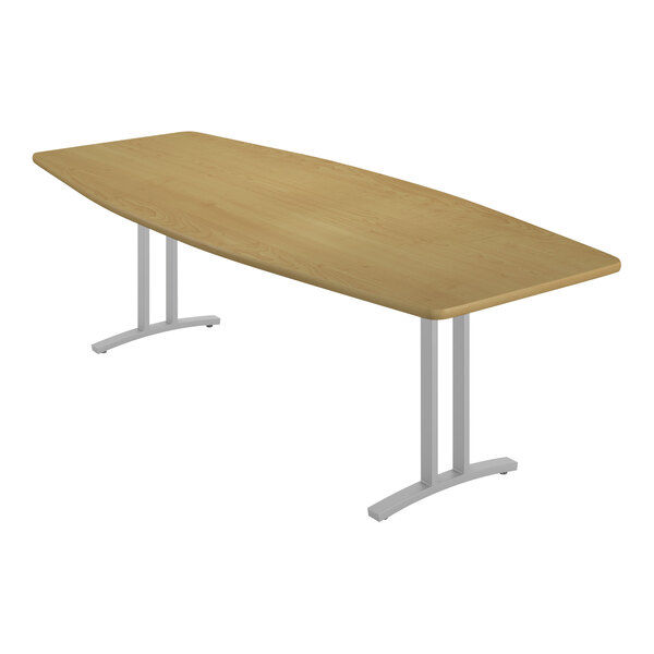 Correll Curvature 42" x 96" Boat Fusion Maple Finish Standard Height Deluxe