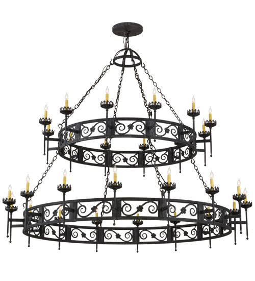 Meyda 84"W Majella 28 LT Two Tier Chandelier