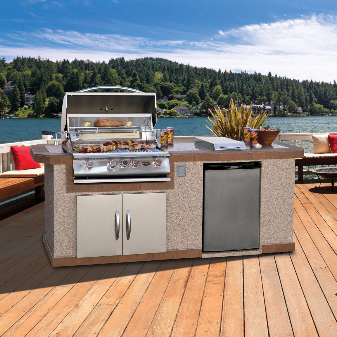 Cal Flame 8 ft. BBQ Island BBK801