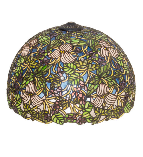 Meyda 20" Wide Trillium & Violet Shade