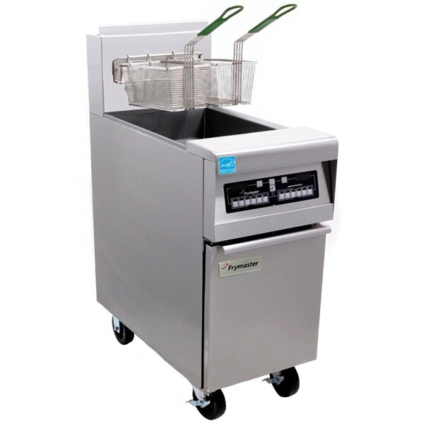 Frymaster PH155-2C Liquid Propane High Efficiency Split Pot Fryer 50 lb. with Pr