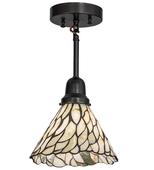 Meyda 8"W Willow Jadestone Mini Pendant