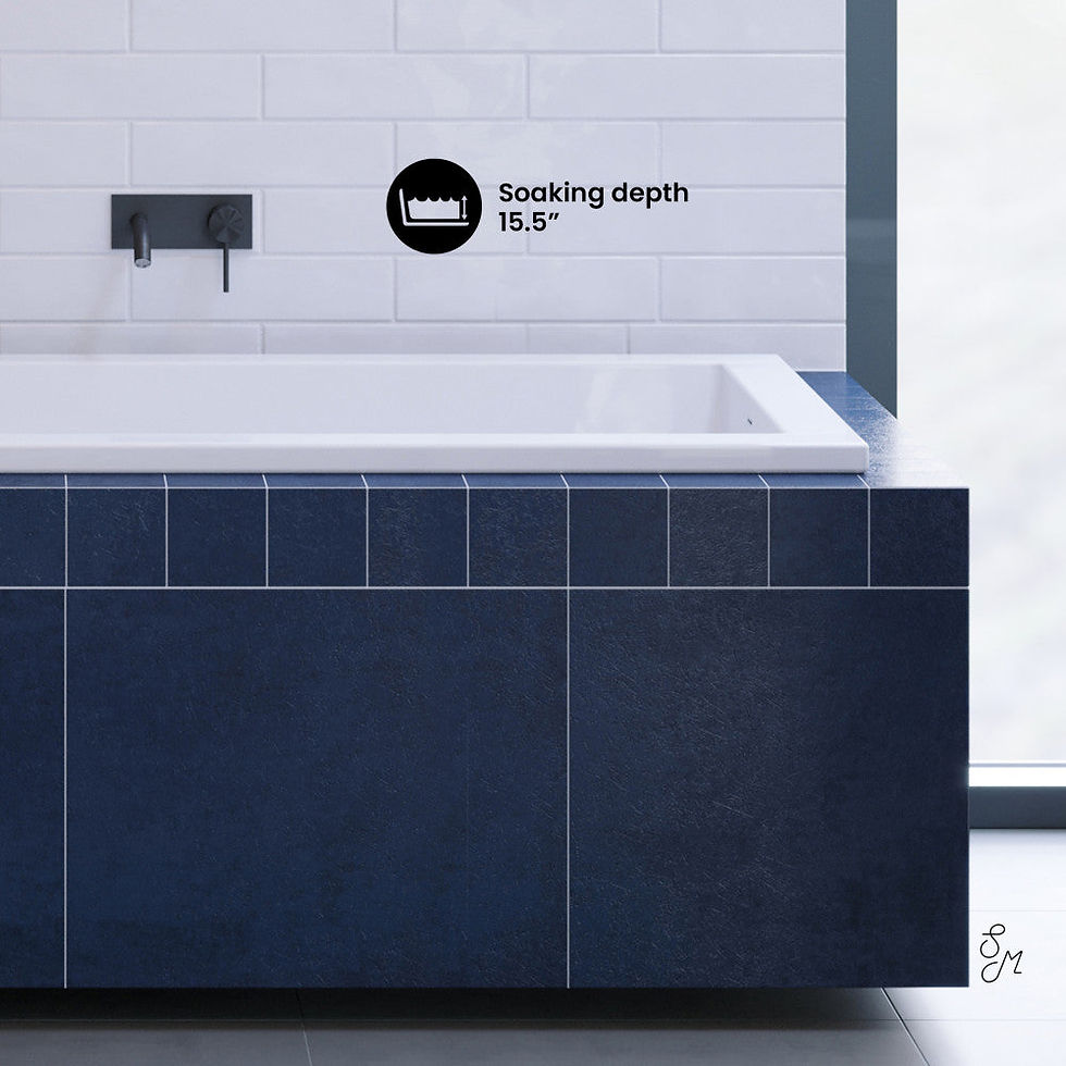 Thumbnail: Swiss Madison Voltaire 60" x 36" Reversible Drain Drop-In Bathtub