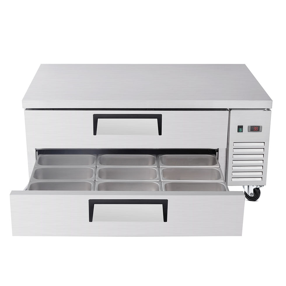Thumbnail: 52 " Refrigerated Chef Base 2 Drawer Undercounter Refrigerator 10.5 Cu Ft 33 41F