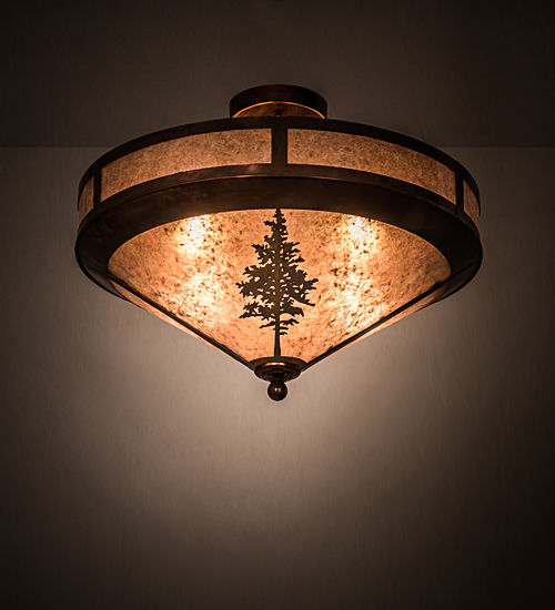 Meyda 20" Wide Tamarack Flushmount
