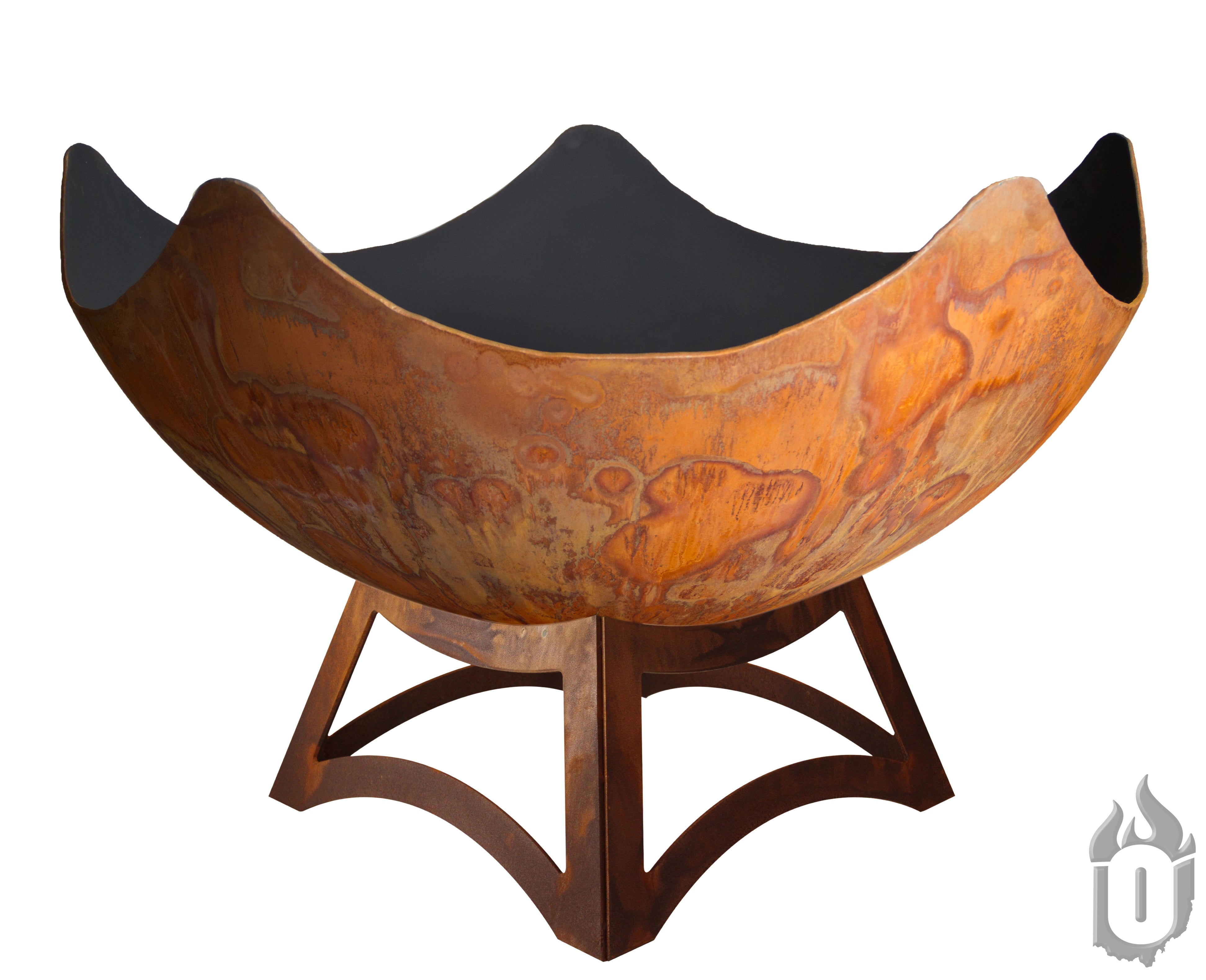 Ohio Flame "Stellar" Artisan Fire Bowl with Hollow Base (Made In - OF30ABSTHB