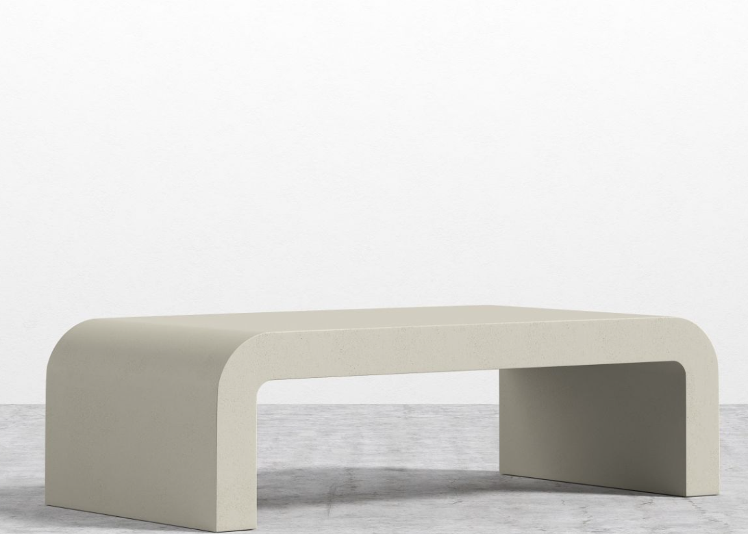 Cascadia Coffee Table - Alabaster Concrete