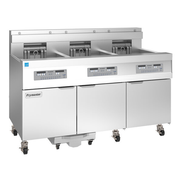 Frymaster 31814EF Oil Conserving 180 lb. Electric 3 Unit Floor 3693814EFSLC