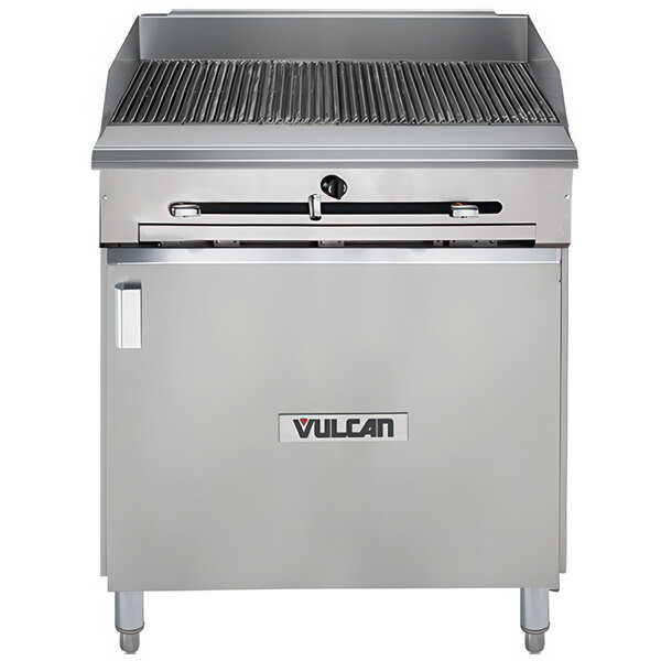 Vulcan VTC24B-NAT Natural Gas 24″ Gas Floor Model Infrared Charbroiler with Cabi