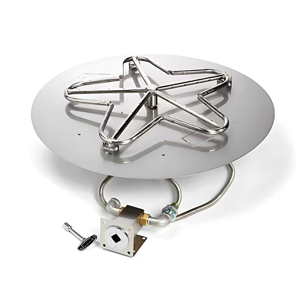 30″ Match Lit Fire Pit Kit with Penta Burner - Liquid Propane