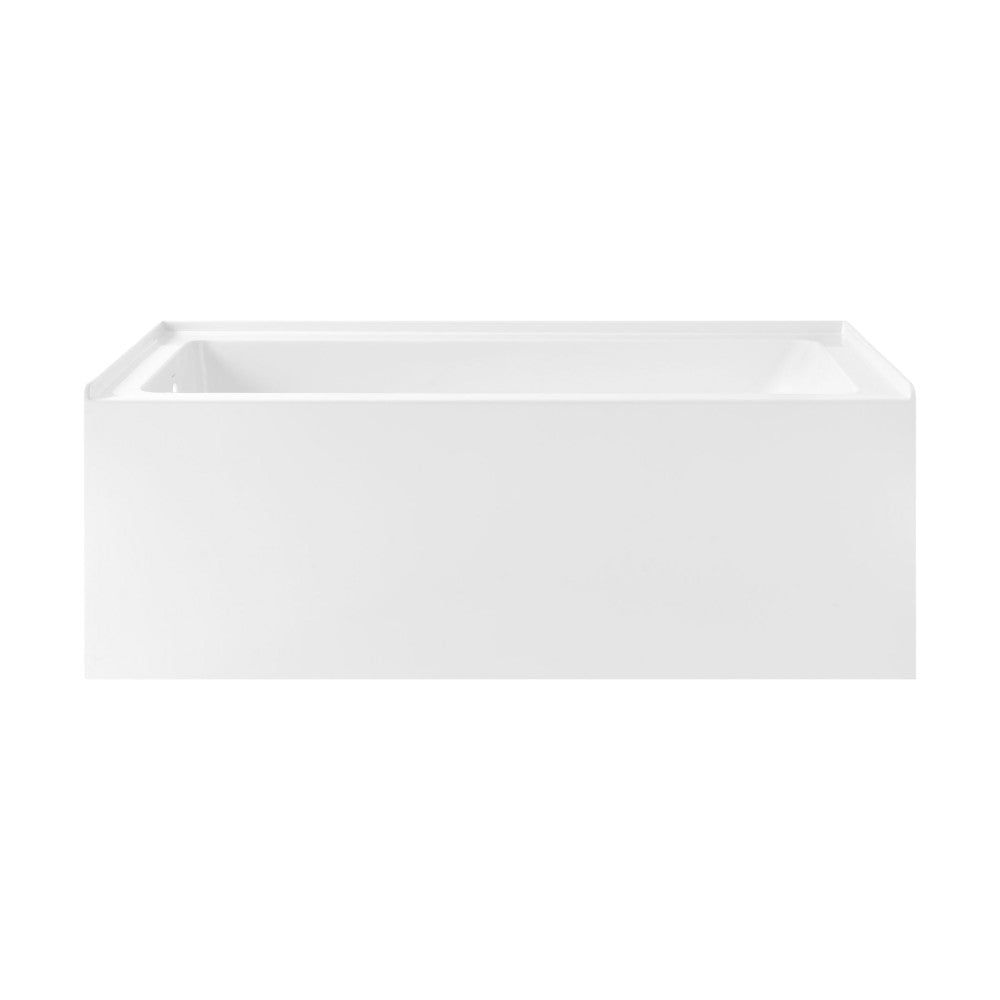 Voltaire 60" x 30" Left Drain Skirted Soaking Bathtub with Apron ADA Height in G