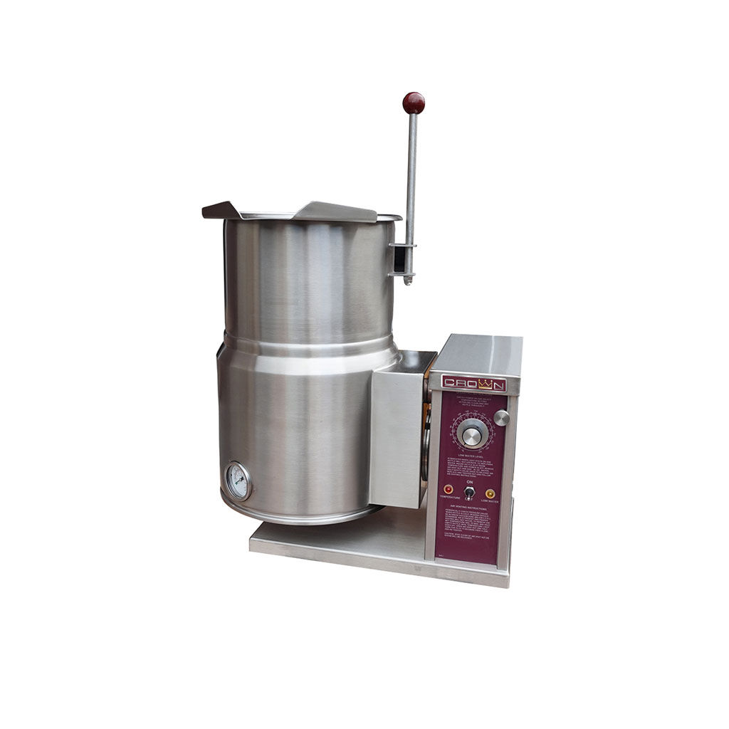 Crownsteamgroup - Electric Counter Tilt Kettle, 2/3 Jacket, 12 Gal — EC-12TW