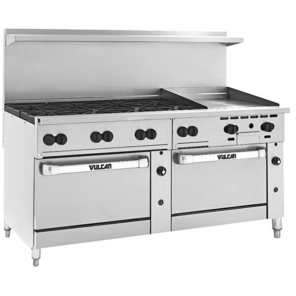 Vulcan 72SS-8B24GP Endurance 8 Burner 72″ Liquid Propane Manual Range with 24″ G