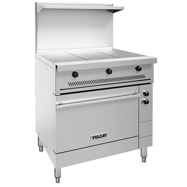 Vulcan EV36S-3HT240 Endurance Series 36″ Electric Range with 3 Hot Tops and Oven