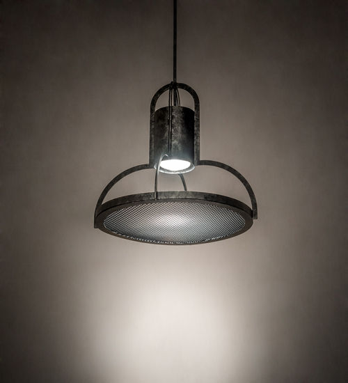 Meyda 20" Wide Butler Weave-Tex Pendant