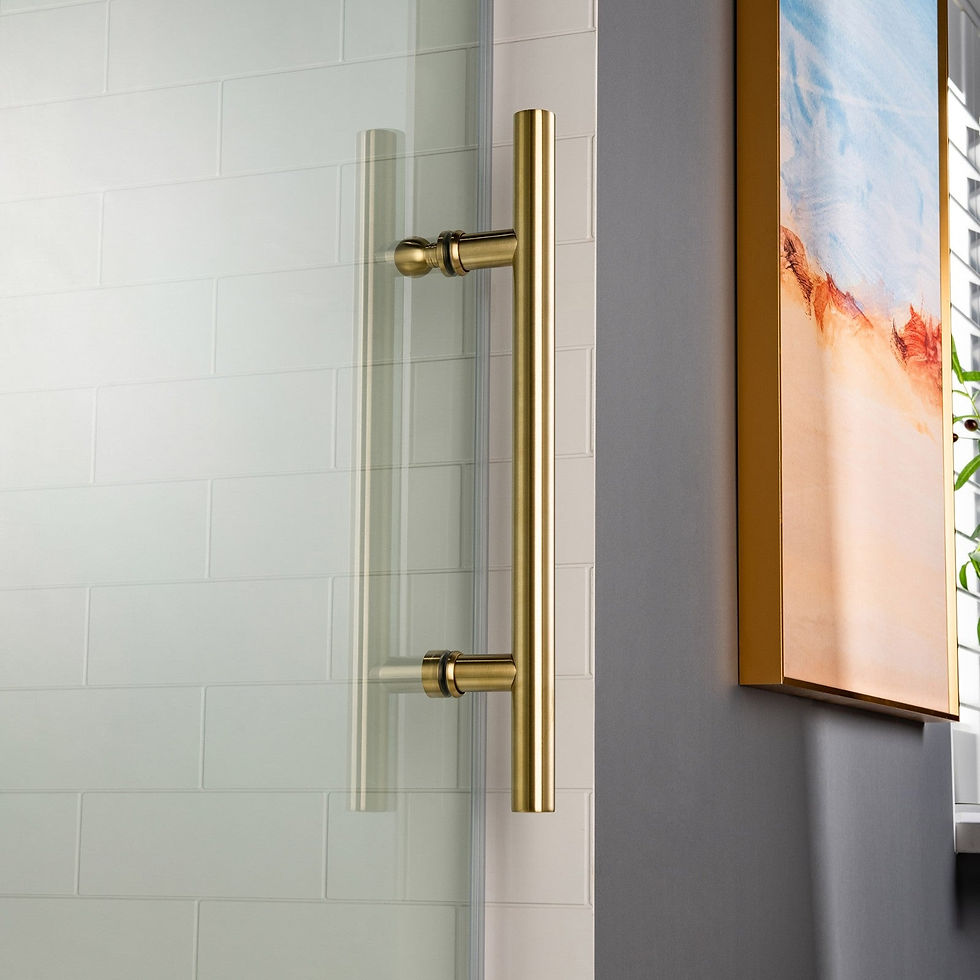 Thumbnail: WOODBRIDGE MBSDC4876-BG Frameless Shower Doors 44-48" Width x 76"Height with 3/8