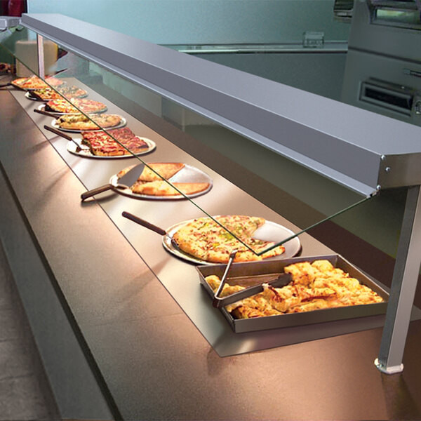 Hatco GRSBF-72-I Glo-Ray 73 1/2″ x 21″ Built In Heated Shelf Warmer with Flush T