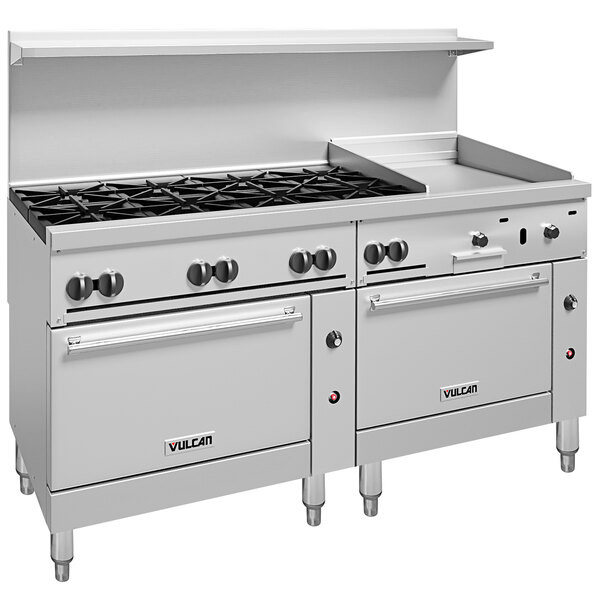 Vulcan 72SS-8B24GTP Endurance 8 Burner 72″ Liquid Propane Thermostatic Range wit