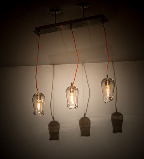 Meyda 33" Wide Stolo 3 Light Island Pendant