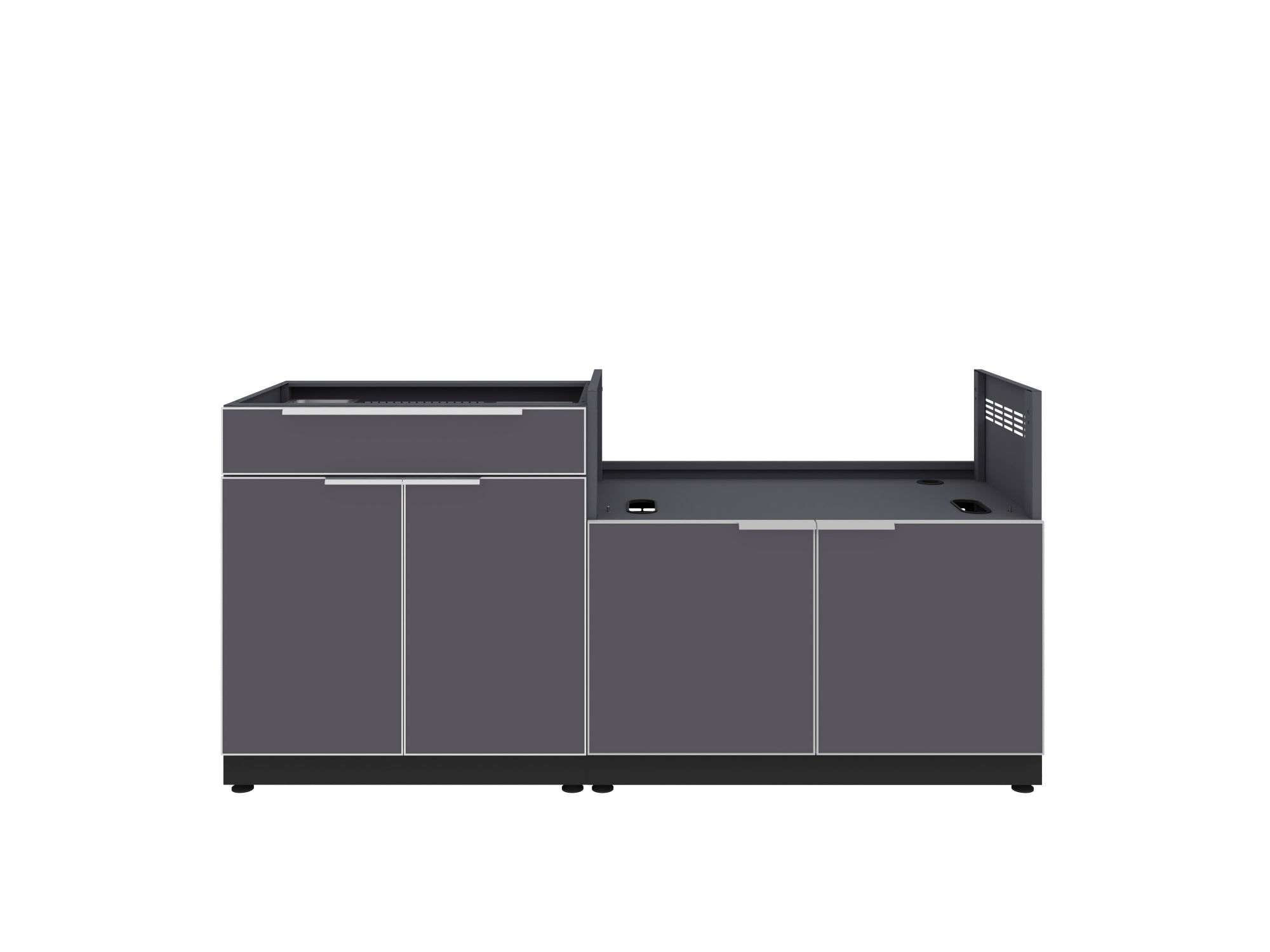 Outdoor Kitchen AL 2PC Set-AL-BAR; 40IGC