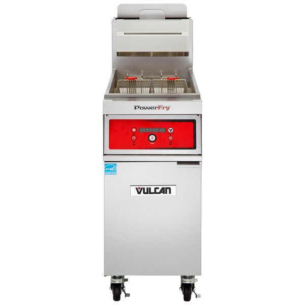 Vulcan 1VK45D-2 PowerFry5 45-50 lb. Liquid Propane Floor Fryer with Solid State