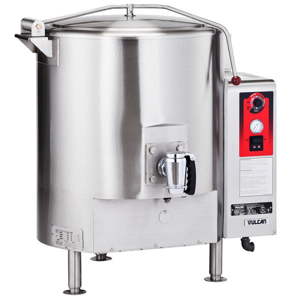 Vulcan GL80E-LP Liquid Propane 80 Gallon Stationary Steam Jacketed Gas Kettle