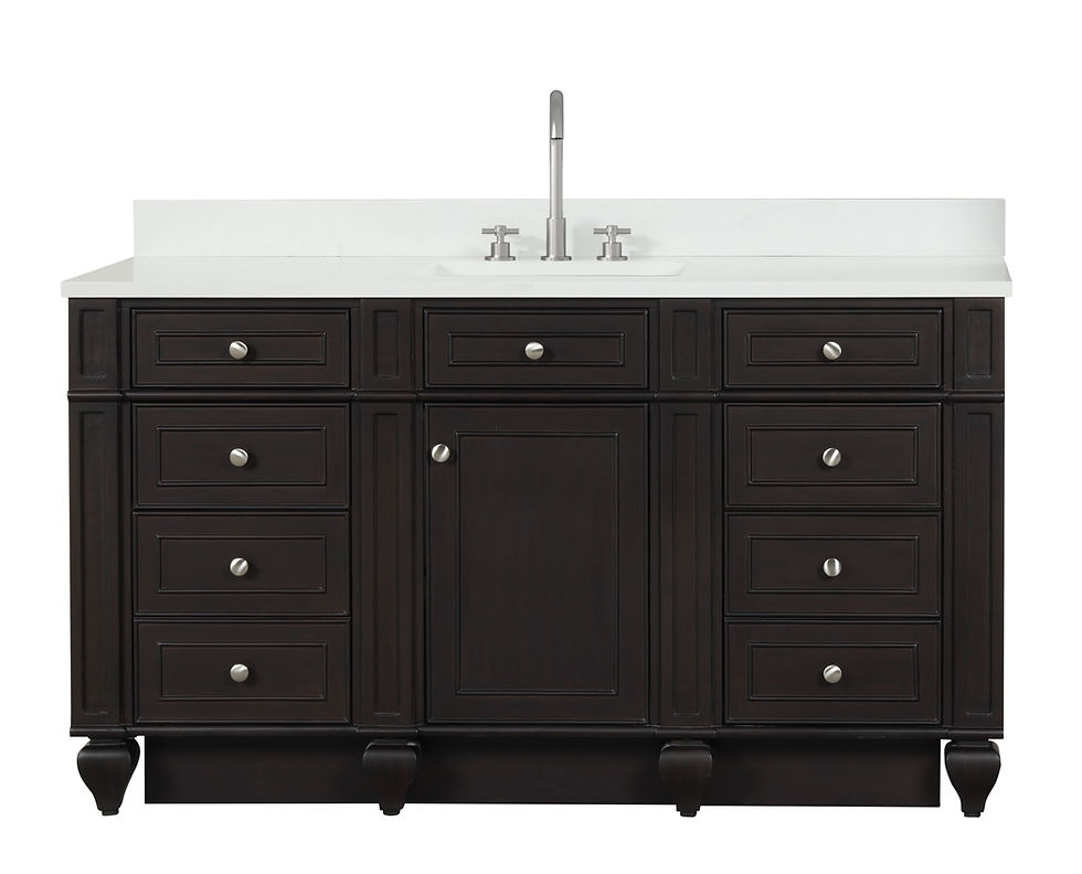 Thumbnail: Winston 60" Single Sink Vanity with White Quartz Top