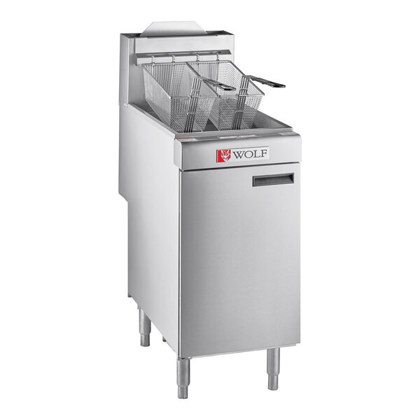 Wolf by Vulcan WF300-1 35-40 lb. Natural Gas Floor Fryer – 90,000 BTU