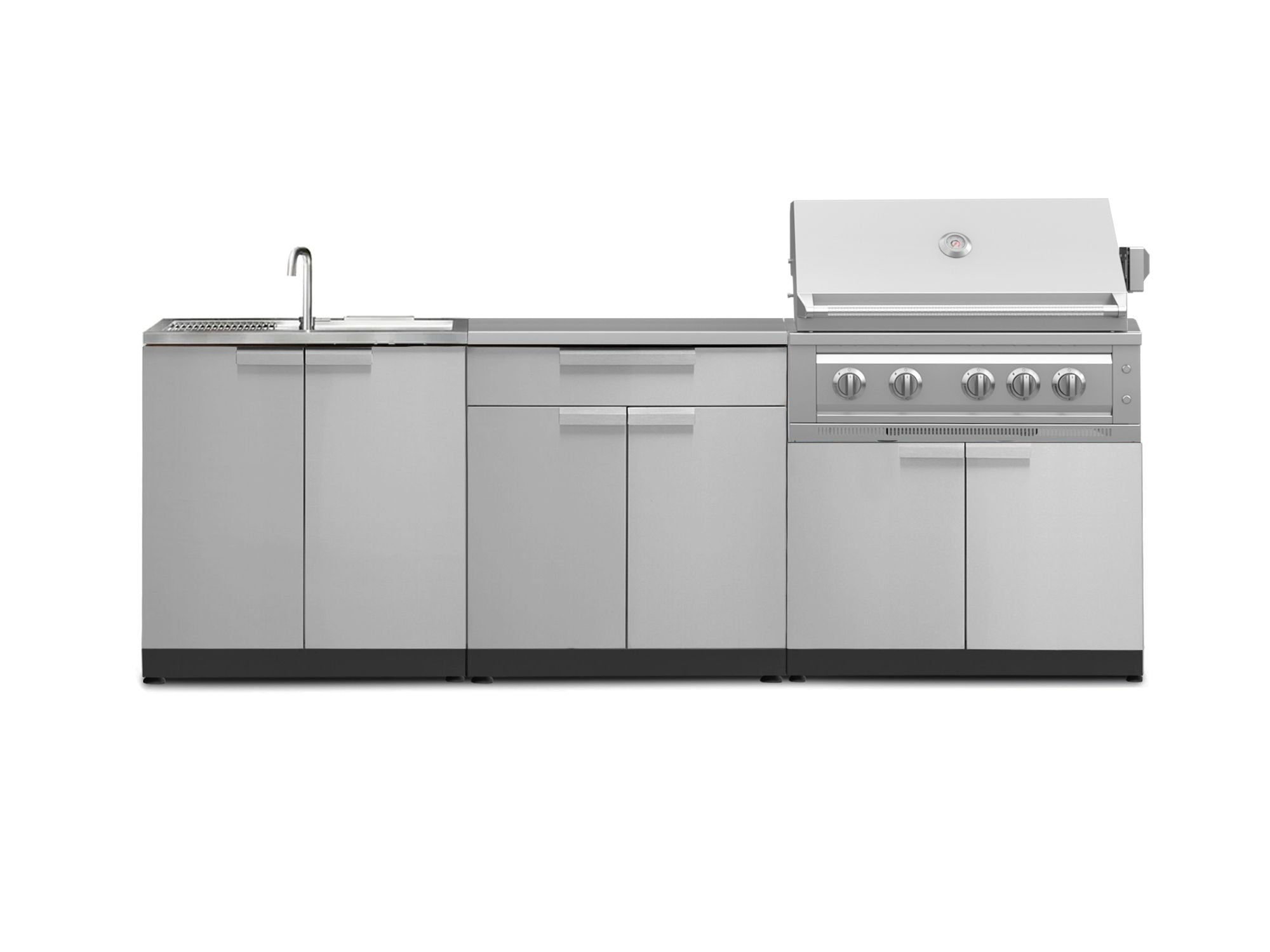 NewAge Outdoor Kitchens Stainless Steel 5-pc Cabinet Set w/ Sink