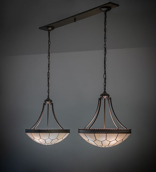 Meyda 56" Long Vincent Honeycomb 2 Light Oblong Island Pendant