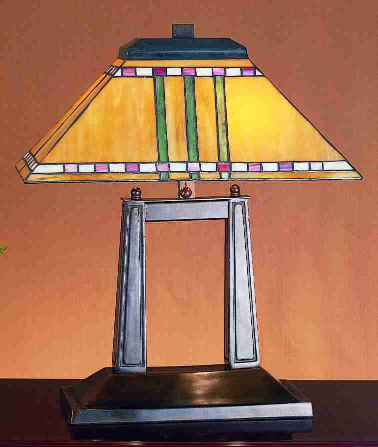 Meyda 20"H Prairie Corn Oblong Desk Lamp
