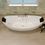 Thumbnail: 67" Freestanding Boat-shaped Whirlpool Bathtub with Center Drain