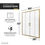 Thumbnail: ANZZI Enchant 70-in. x 60.4-in. Framed Sliding Shower Door