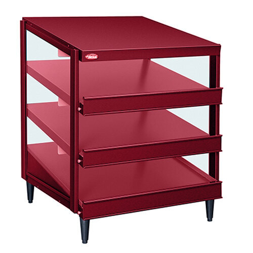 Hatco GRPWS-4824T Wine Red Glo-Ray 48″ Triple Shelf Pizza Warmer – 120/208V, 358