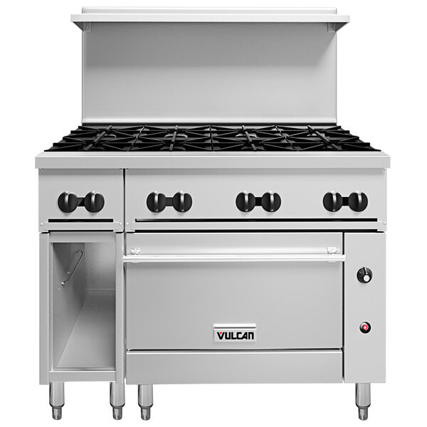Vulcan 48C-8BP Endurance Liquid Propane 8 Burner 48″ Range with Convection Oven